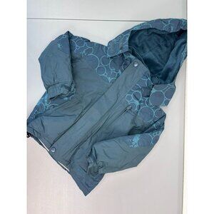 Trespass child's 2-3 blue hooded winter ski jacket coldheat technology full‎ zip